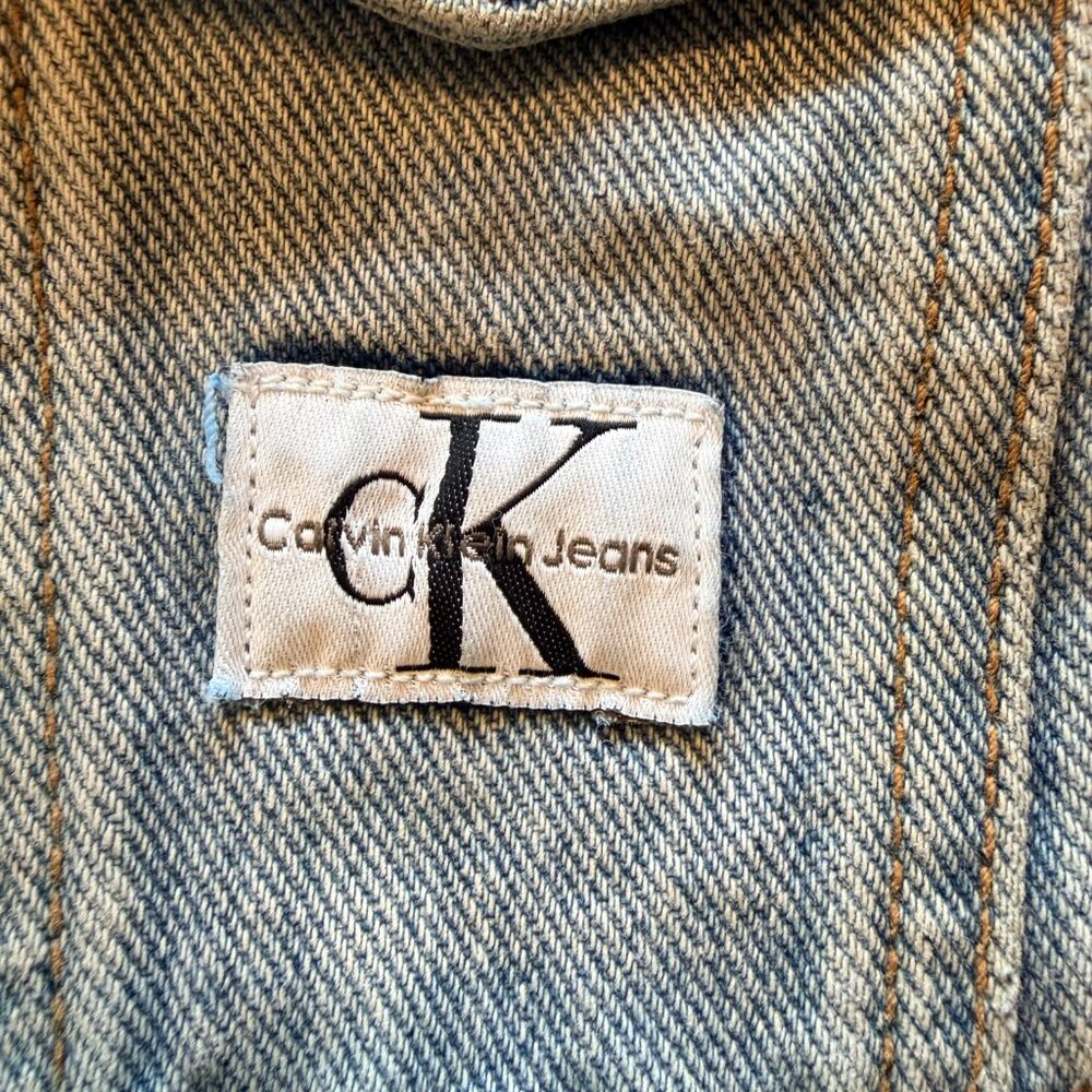 CALVIN KLEIN JEAN JACKET ~ SIZE L - Picture 6 of 8